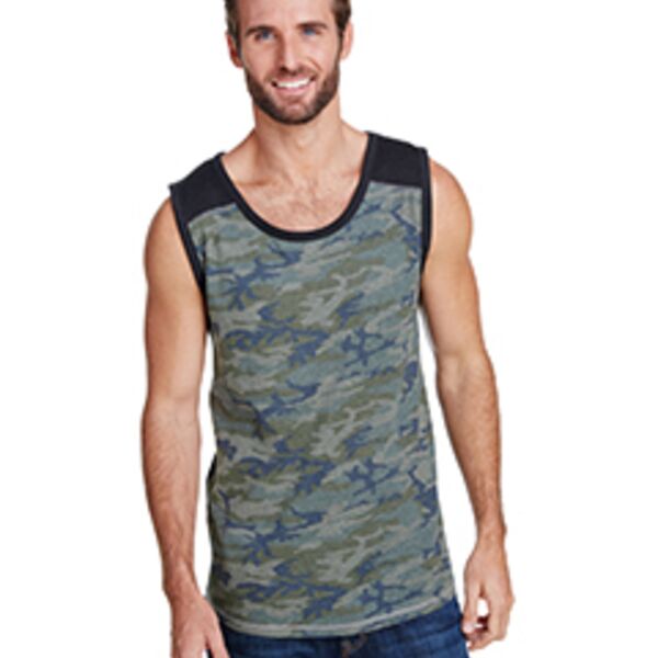 Men's Contrast Back Tank Thumbnail