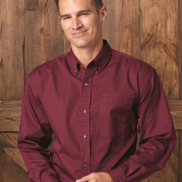Long Sleeve Stain-Resistant Twill Shirt Thumbnail