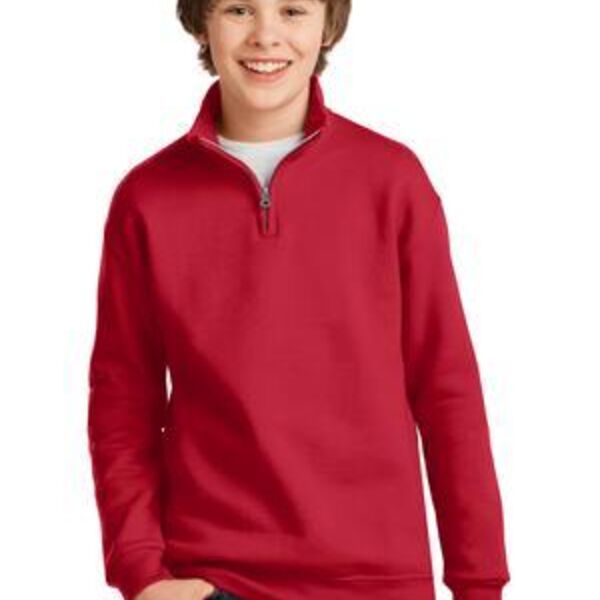 Youth NuBlend ® 1/4 Zip Cadet Collar Sweatshirt Thumbnail