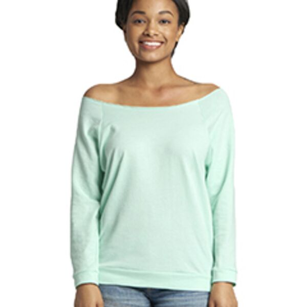 Ladies' French Terry 3/4-Sleeve Raglan Thumbnail