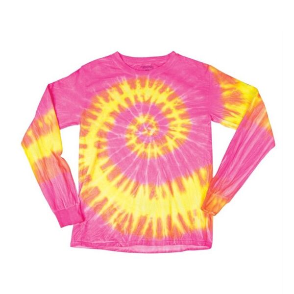 Youth Wave Tie-Dyed Long Sleeve T-Shirt Thumbnail