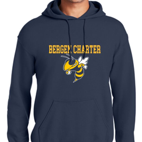 Heavy Blend™ Hooded Sweatshirt  (>3 COLOR LOGO W/ NAME) Thumbnail