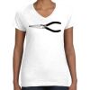 Women's Fine Jersey V-Neck Tee Thumbnail